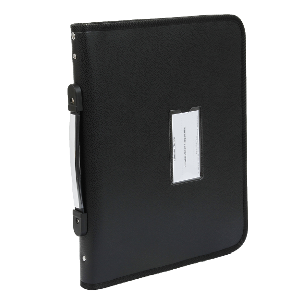 document-holder with flat handle exterior