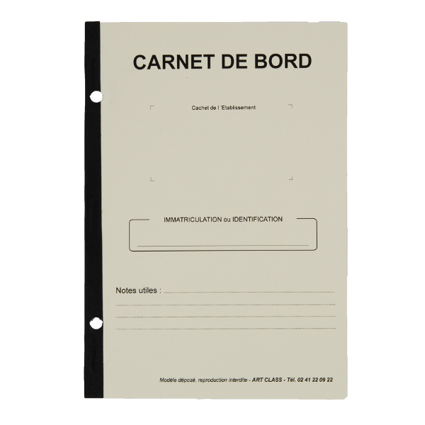 carnet de bord perforé